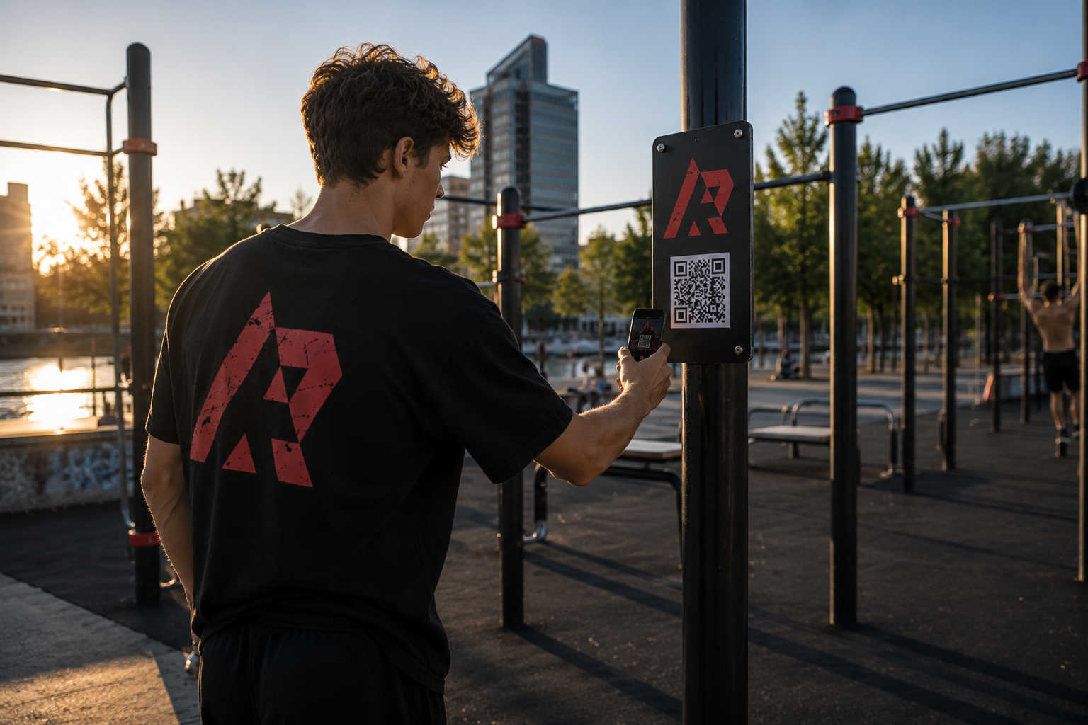 Reexz interactief in een sportvoorziening met jongeren in actie